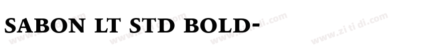 sabon lt std bold字体转换